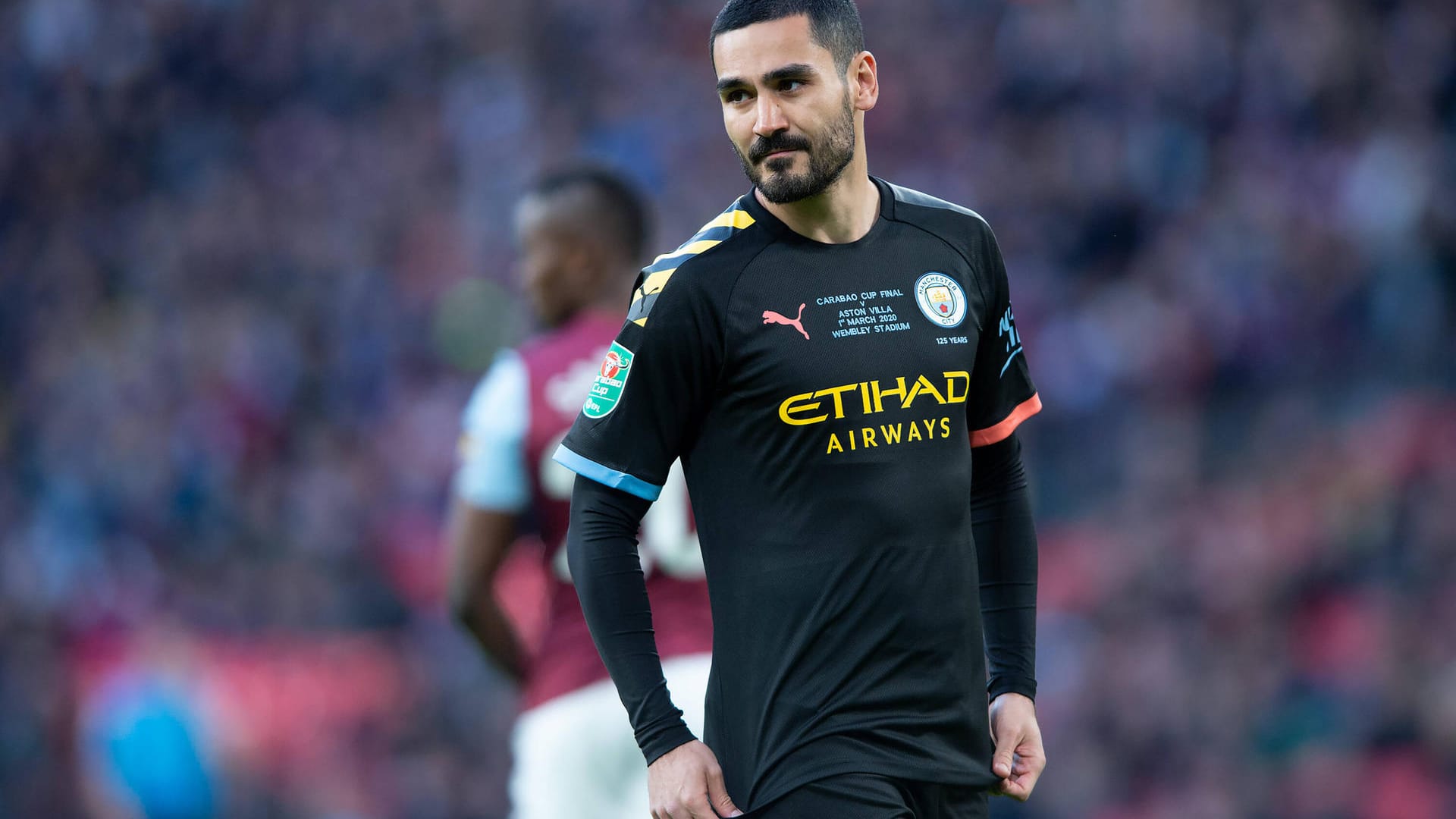 Ilkay Gündogan: Der Nationalspieler feiert mit Manchester City den dritten Ligapokal-Erfolg in Folge. Ilkay Gündogan: Der Nationalspieler feiert mit Manchester City den dritten Ligapokal-Erfolg in Folge.