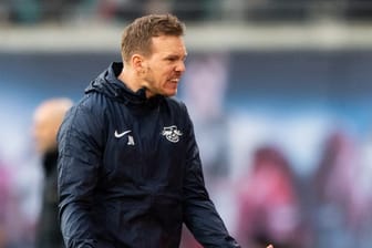 Leipzigs Trainer Julian Nagelsmann war mit der Leistung seiner Mannschaft sichtlich unzufrieden.