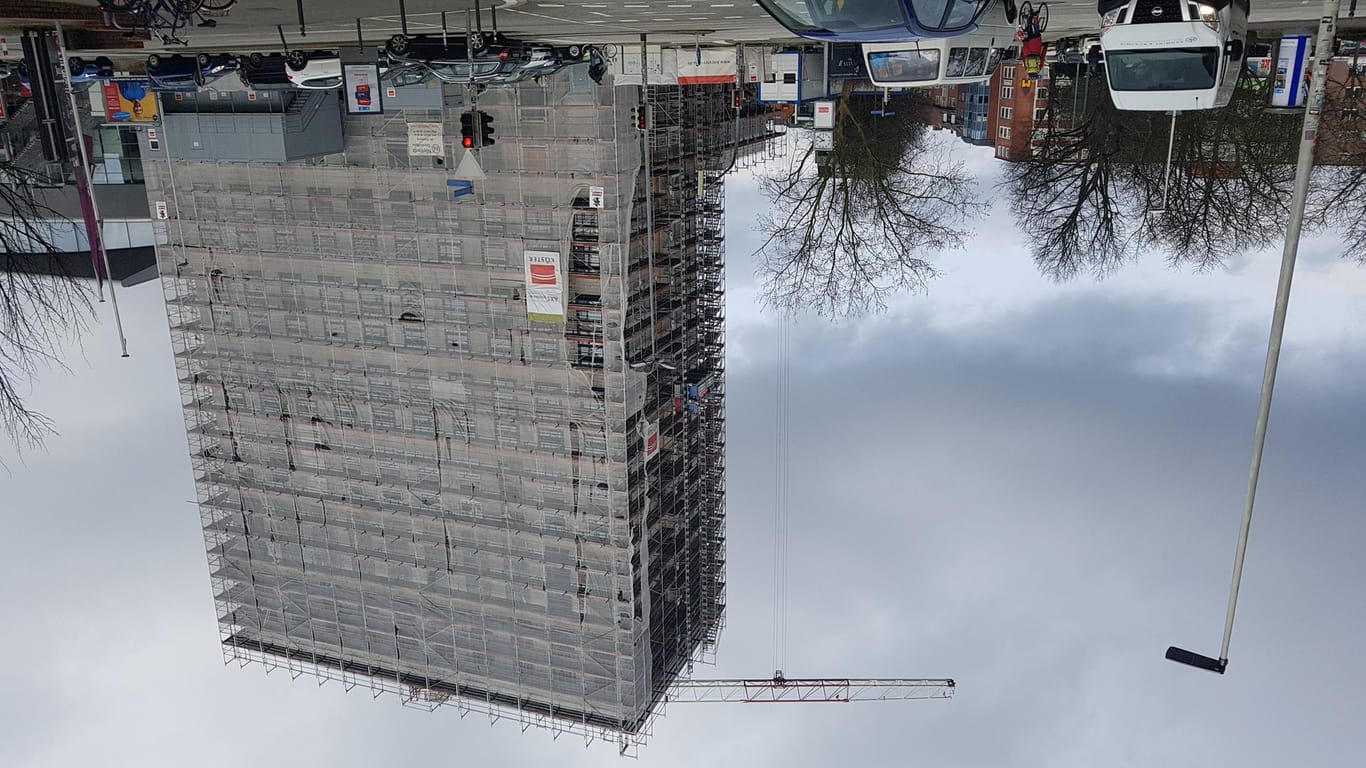 Baustelle in Kiel: Hier entsteht das "Hampton by Hilton"-Hotel.