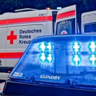 Ein Krankenwagen im Einsatz: Die Polizei setzte Pfefferspray gegen den jungen Angreifer ein.