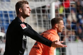 Timo Werner beim Auswärtsspiel in Hoffenheim: Die Behörden ermittelten wegen Beleidigungen gegen ihn, Werner wollte aber laut Polizei keine Strafverfolgung.