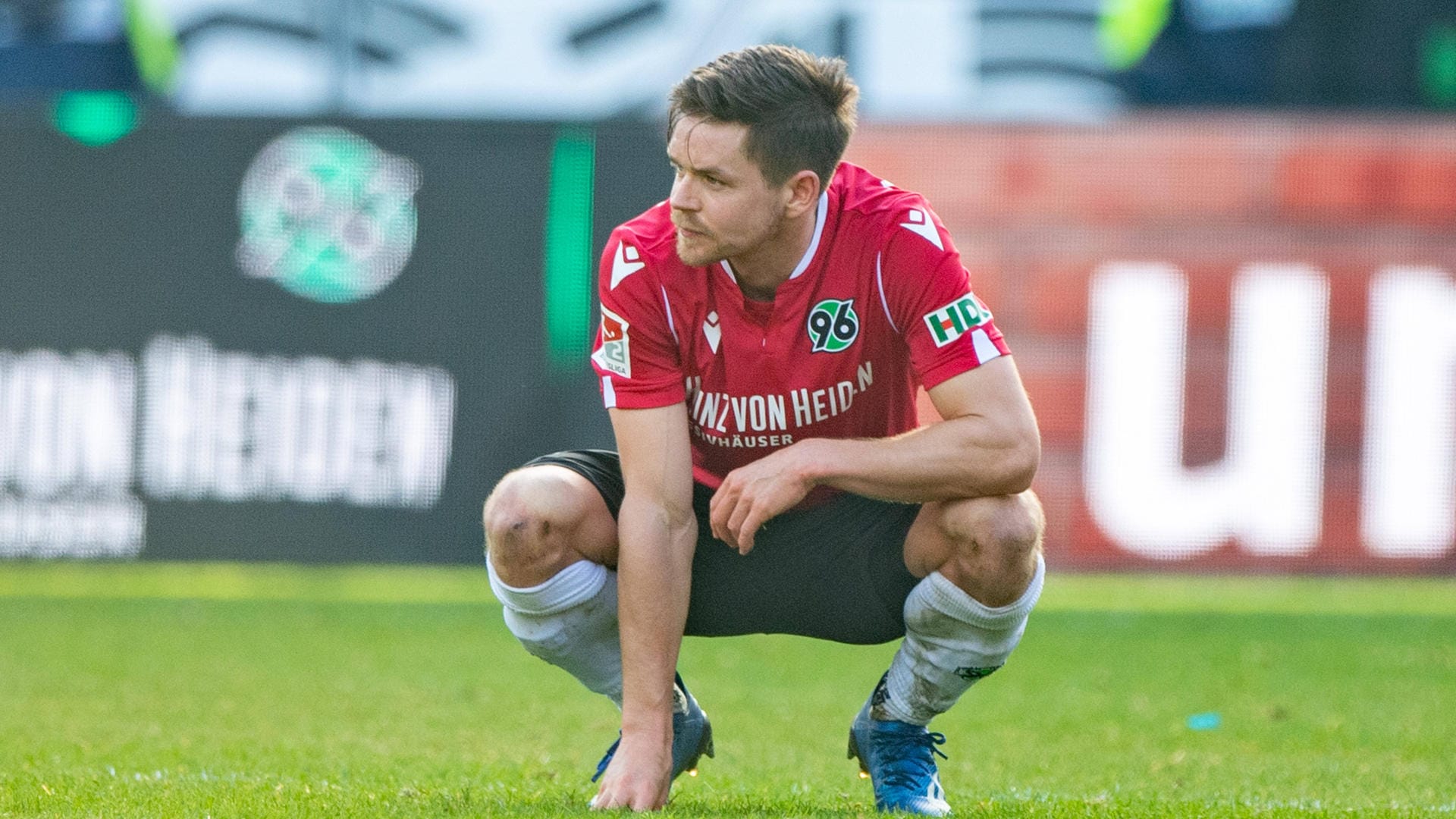 Dominik Kaiser (Archivbild): Der Hannover-Spieler hofft auf eine baldige Lösung. Dominik Kaiser (Archivbild): Der Hannover-Spieler hofft auf eine baldige Lösung.
