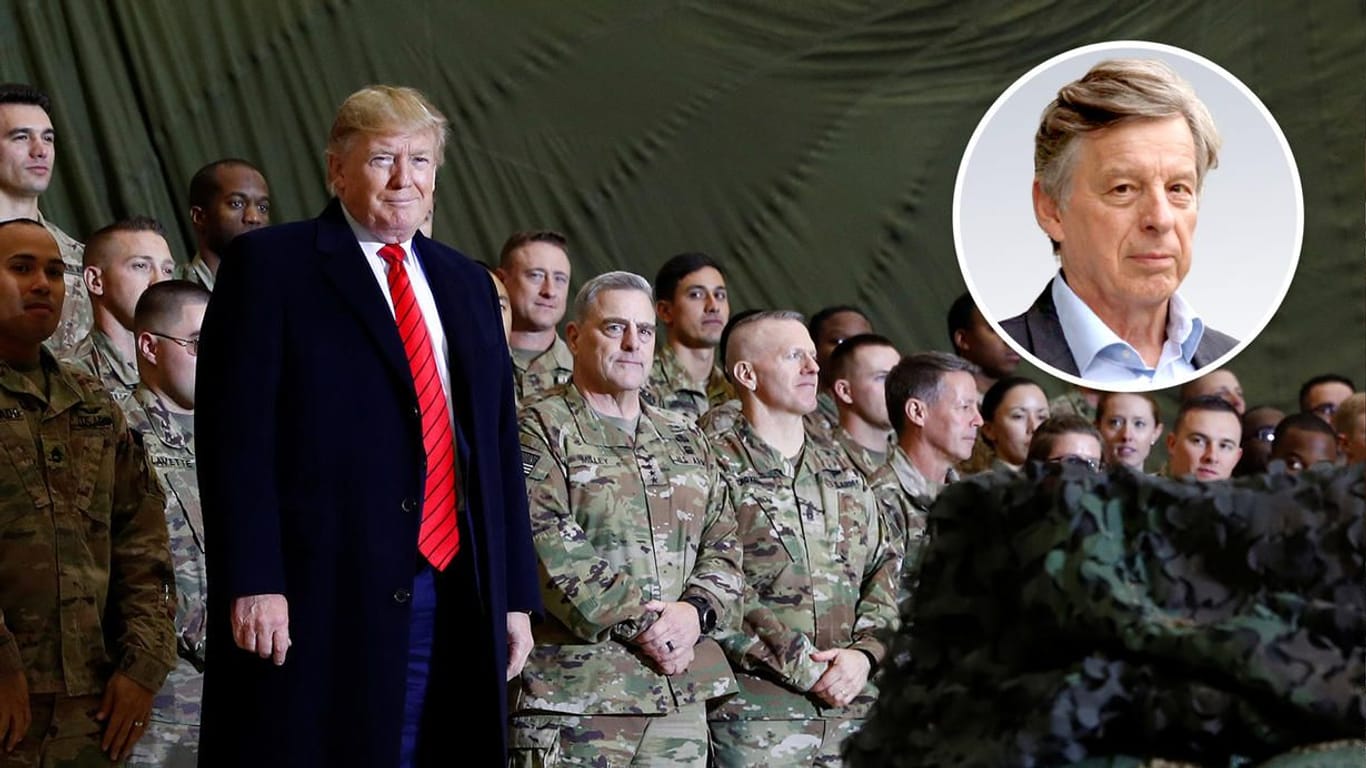 US-Präsident Donald Trump beim Truppenbesuch in Afghanistan.