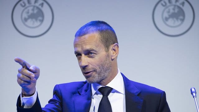 Schaut der Fußball-EM (noch) optimistisch entgegen: UEFA-Boss Aleksander Ceferin. Schaut der Fußball-EM (noch) optimistisch entgegen: UEFA-Boss Aleksander Ceferin.