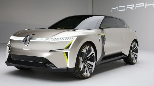 Variabel und spacig: Die Renault-Studie Morphoz kann auf Knopfdruck in die Länge gehen, um so mit Platz für eine weitere Batterie vom Stadt- zum Langstreckenauto zu werden.