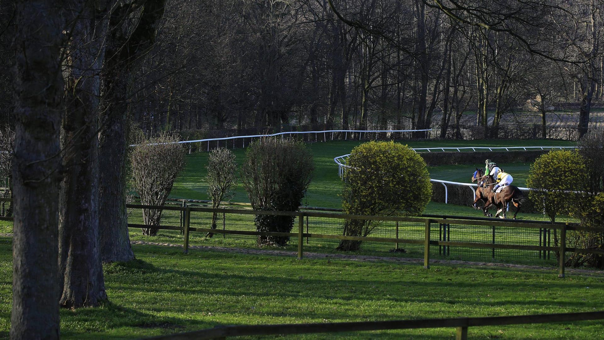 Die Galopprennbahn im Grafenberger Wald: Rund um den Wald befinden sich gleich zwei besondere Spielplätze.