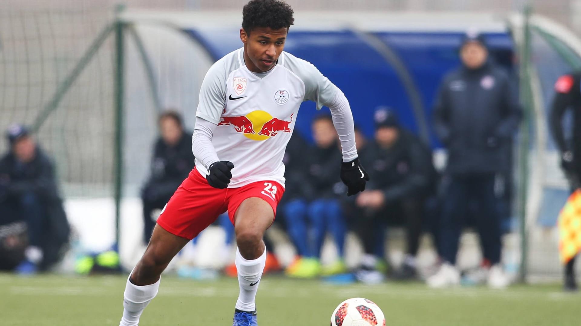 Beim FC Liefering spielte Karim Adeyemi erstmals im Männerbereich.