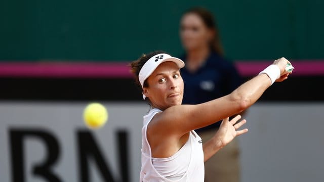 Steht im Achtelfinale von Monterrey: Tatjana Maria in Aktion.