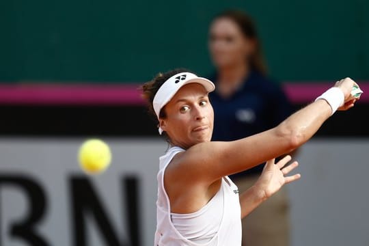 Steht im Achtelfinale von Monterrey: Tatjana Maria in Aktion.