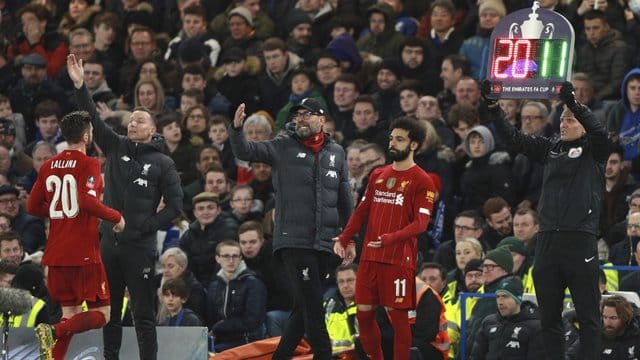 Jürgen Klopp scheiterte mit dem FC Liverpool im FA Cup am FC Chelsea.