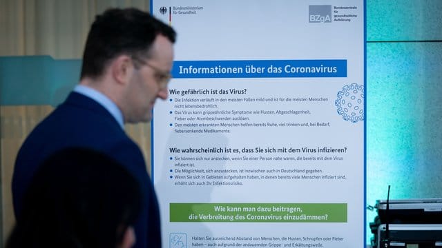 Jens Spahn (CDU) nach einem Treffen der Gesundheitsminister von Bund und Ländern im Bundesgesundheitsministerium.