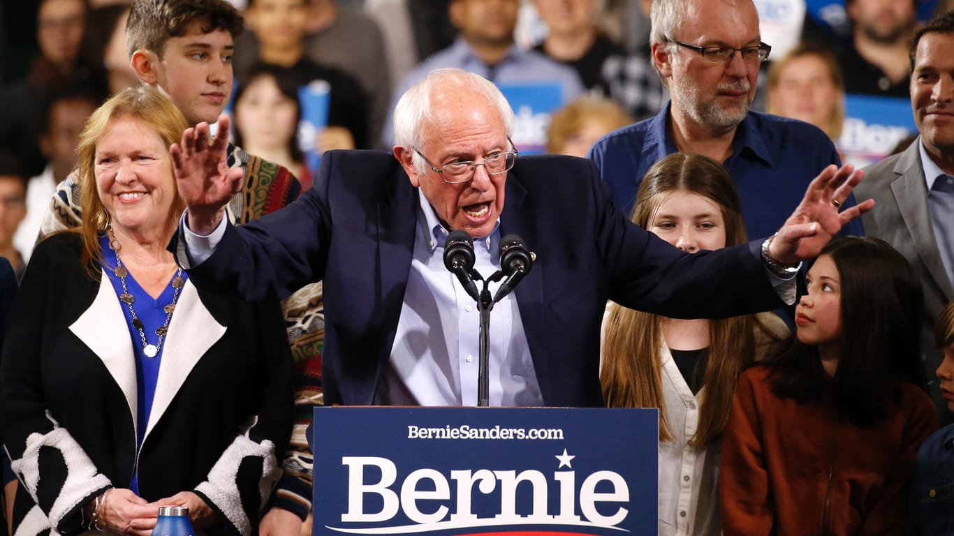 Bernie Sanders in Vermont: Leidenschaftliche Unterstützer - wie Trump.