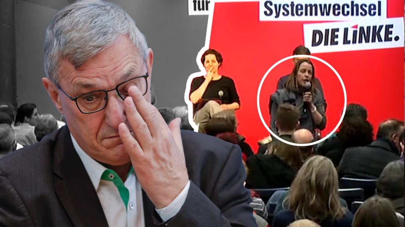 "Reiche erschossen": Eine brisante Szene mit einem Parteimitglied der Linken auf der Strategiekonferenz löste heftige Kritik an Parteichef Bernd Riexinger aus.
