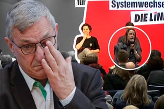 "Reiche erschossen": Eine brisante Szene mit einem Parteimitglied der Linken auf der Strategiekonferenz löste heftige Kritik an Parteichef Bernd Riexinger aus.