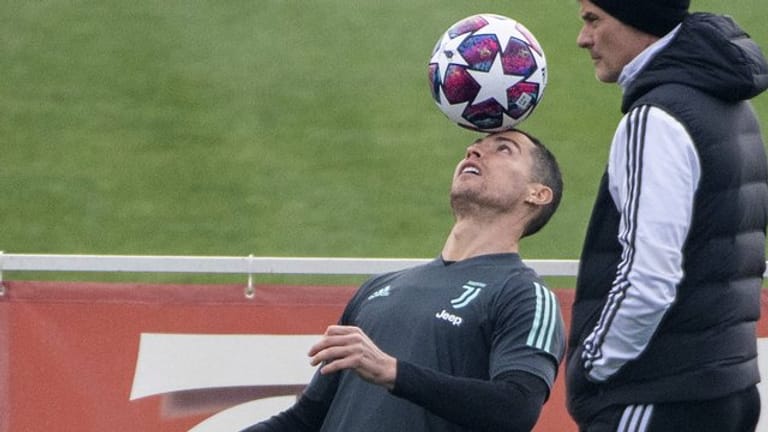 Bei Juventus Turin wieder zurück im Training: Cristiano Ronaldo.