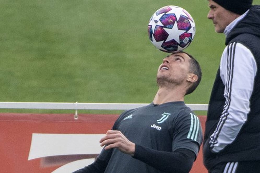 Bei Juventus Turin wieder zurück im Training: Cristiano Ronaldo.