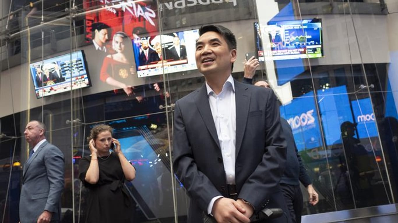 Eric Yuan, Vorstandsvorsitzender von Zoom Video Communications, freut sich über die gestiegene Nutzung seines Angebots.