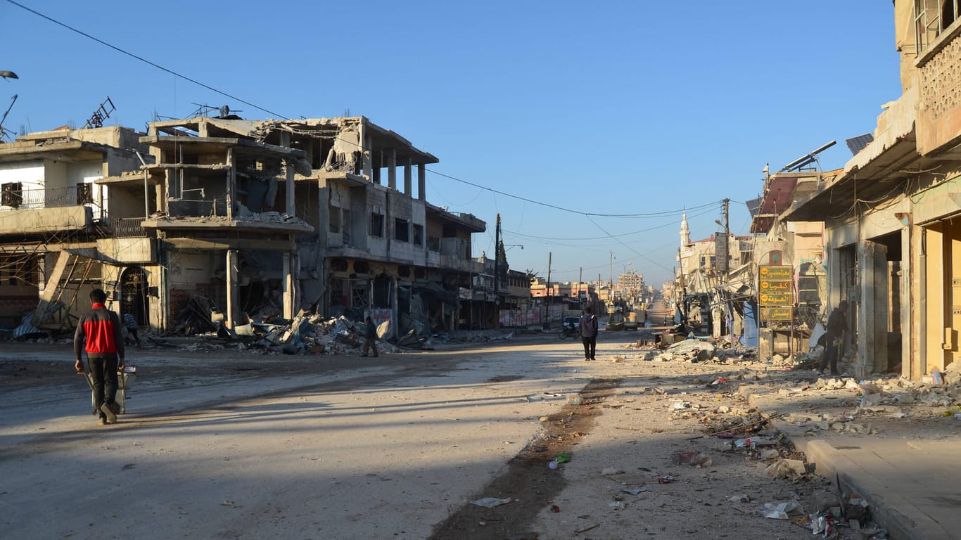 Ein Bild aus dem zerstörten Idlib: In der Region sollen sich laut UN-Angaben rund drei Millionen Zivilisten aufhalten.