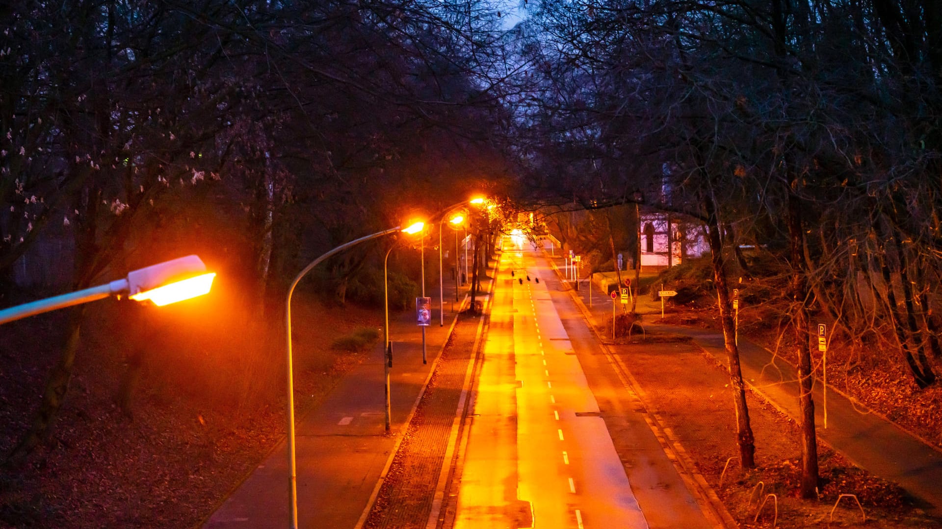 Eine leere Straße (Symbolbild): Mehrere Parteien fordern, dass sich die Hauptstadt am europaweiten autofreien Tag beteiligen soll.