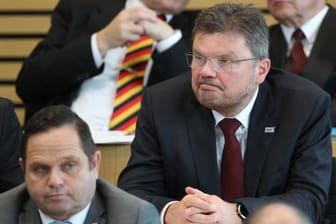Der AfD-Politiker Michael Heinz Kaufmann im Thüringer Landtag: Der Ingenieur wurde im zweiten Anlauf zum Vizepräsidenten des Landesparlaments gewählt.