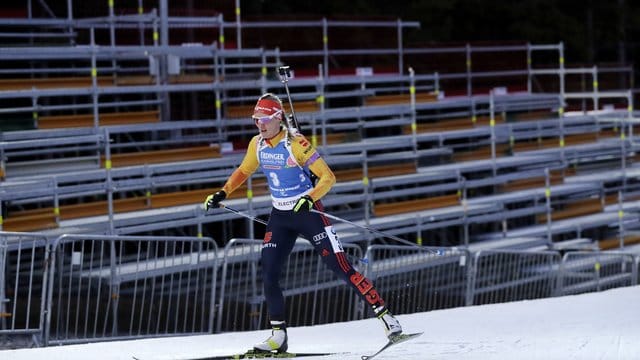 Siegte vor leeren Rängen in Nove Mesto: Denise Herrmann.