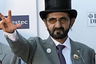 Scheich Mohammed bin Raschid Al Maktum in Großbritannien (Archivbild): Der Scheich hat versucht, die Veröffentlichung der Gerichtsurteile zu verhindern.