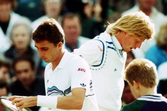 Waren lange Zeit Kontrahenten auf dem Tennisplatz: Boris Becker (r) und Ivan Lendl.