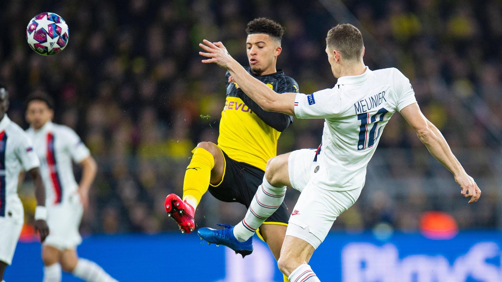 Jadon Sancho und Thomas Meunier: Beide könnten in der kommenden Saison Teamkollegen sein.