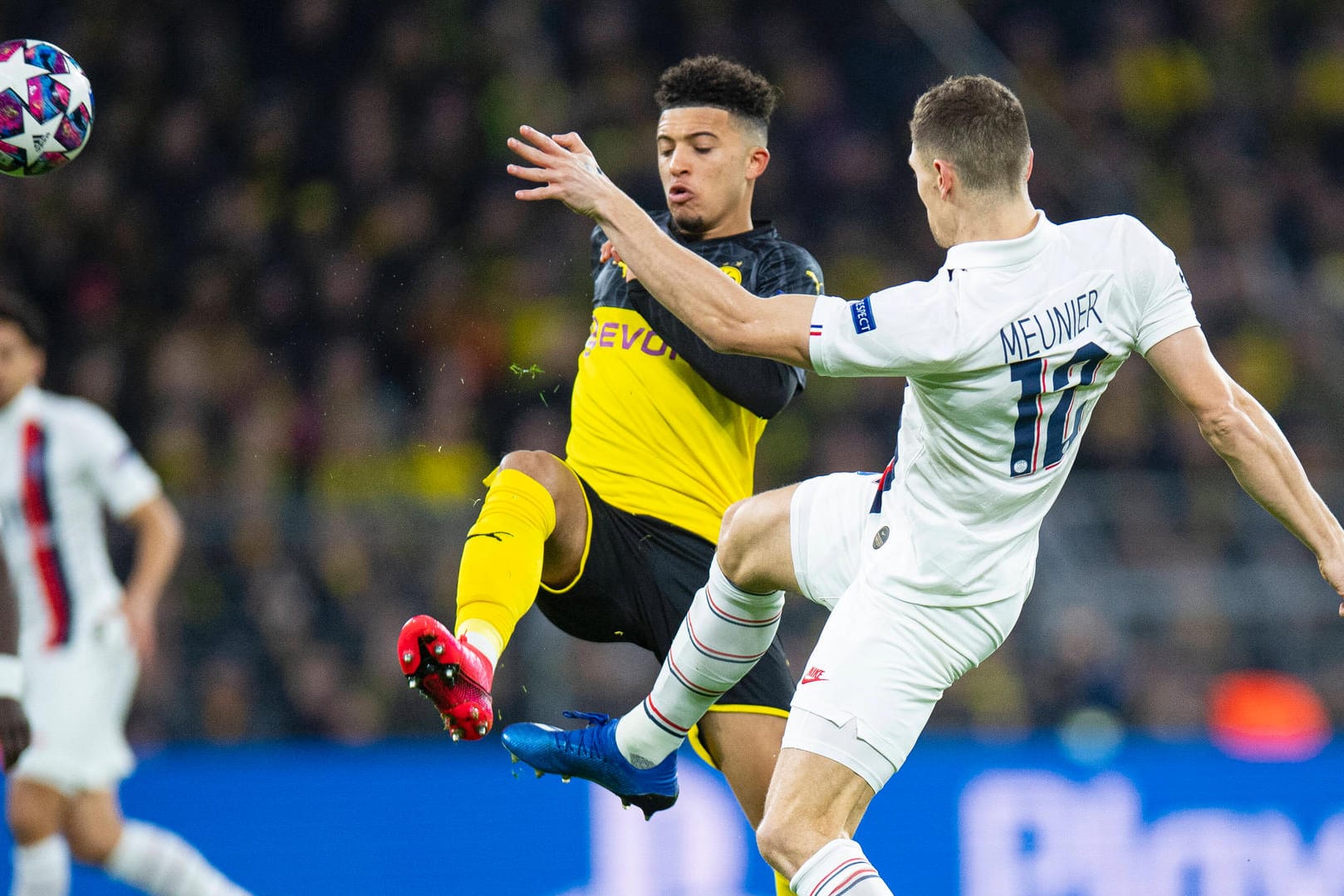 Jadon Sancho und Thomas Meunier: Beide könnten in der kommenden Saison Teamkollegen sein.