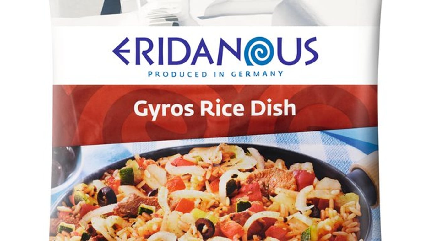 Lidl ruft das Reisgericht "Eridanous Gyros Reispfanne (Gyros Rice Dish), 750g" zurück.