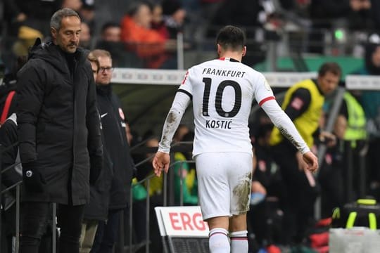 Muss nach seiner Roten Karte gegen Bremen im Pokal länger aussetzen: Frankfurts Filip Kostic.