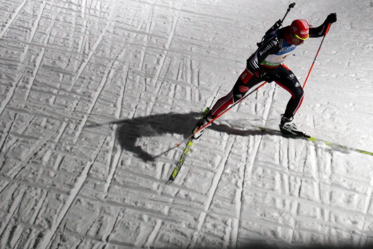 Vor leeren Tribünen: Arnd Peiffer erlaubte sich im Sprint von Nove Mesto einen Fehler.