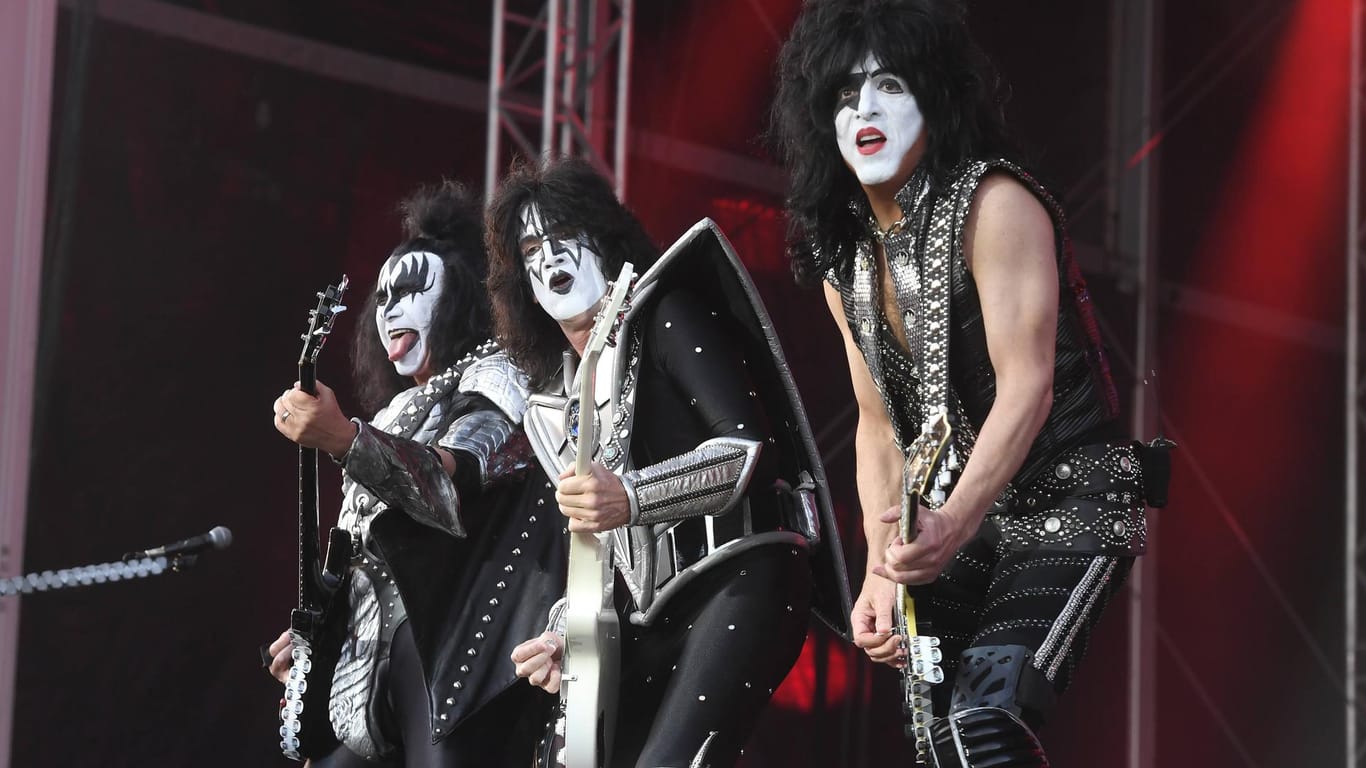 Kiss: Mit ihrem Make-Up wurde die Hard-Rock-Band zum Kult.
