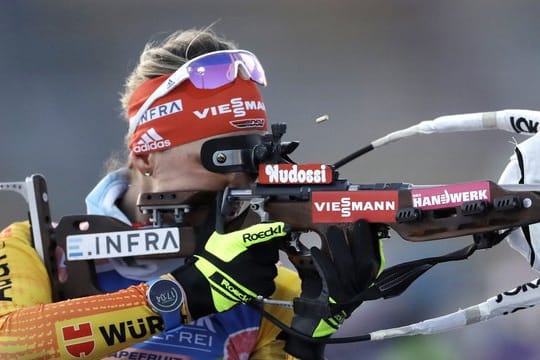 Sicherte Deutschlands Biathlon-Frauen Platz drei in der Staffel in Nove Mesto: Denise Herrmann.