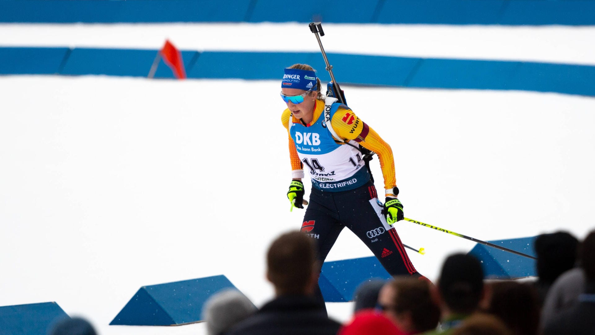 Erreichte zum Abschluss der Weltcup-Saison einen Podiumsplatz: Die Deutsche Franziska-Preuß.