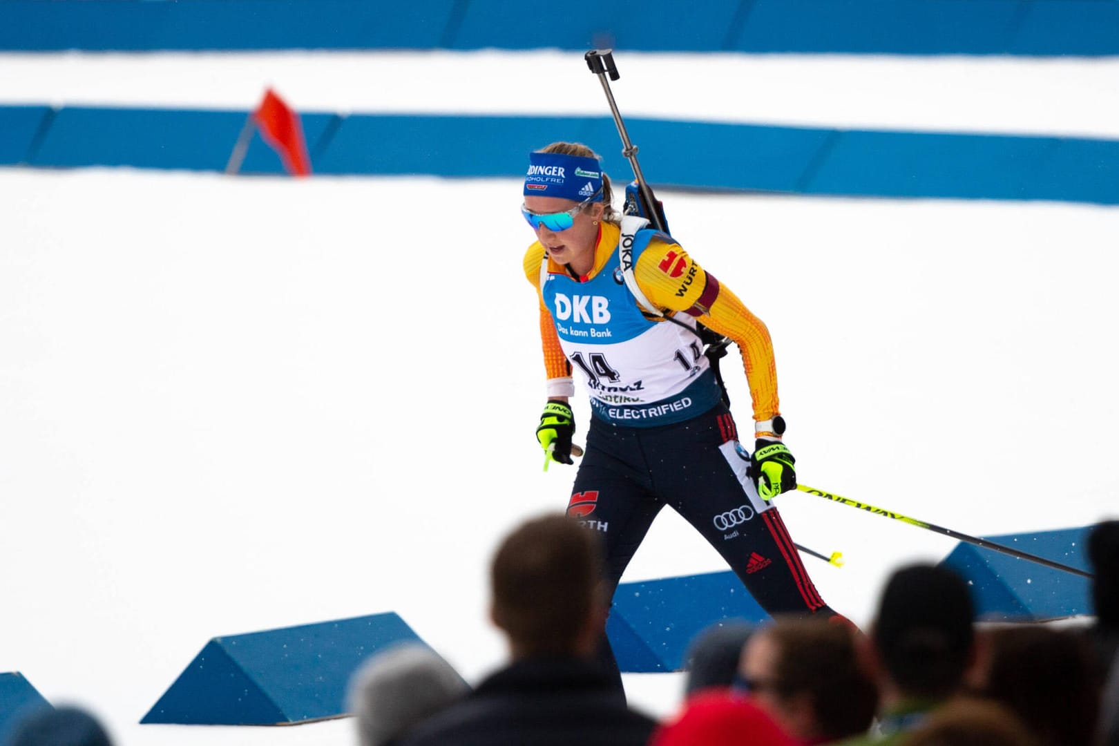 Erreichte zum Abschluss der Weltcup-Saison einen Podiumsplatz: Die Deutsche Franziska-Preuß.