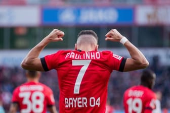Paulinho stand bei Bayer Leverkusen das erste Mal in der Startelf.