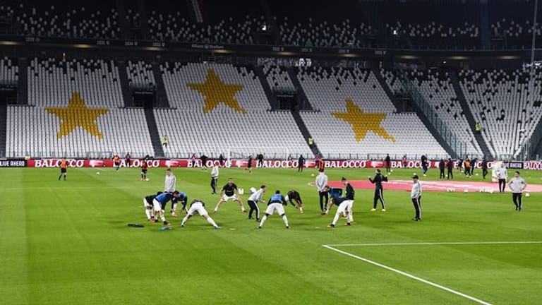 Die Partie zwischen Juventus Turin und Inter Mailand fand ohne Zuschauer statt.