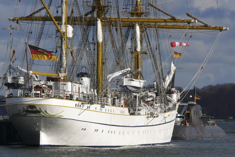 Eine Archivaufnahme der "Gorch Fock": Die Elsflether Werft AG war für die Sanierung des Segelschulschiffs verantwortlich.