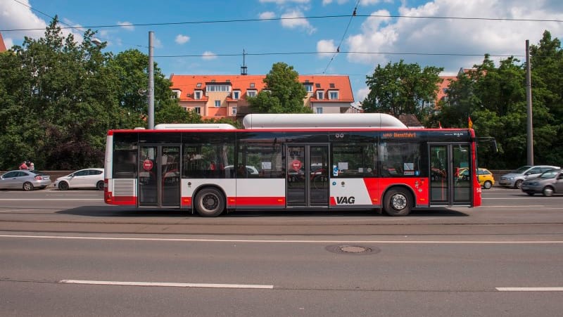 Ein Bus der VAG: In einem Linienbus wurde ein Fahrgast handgreiflich.