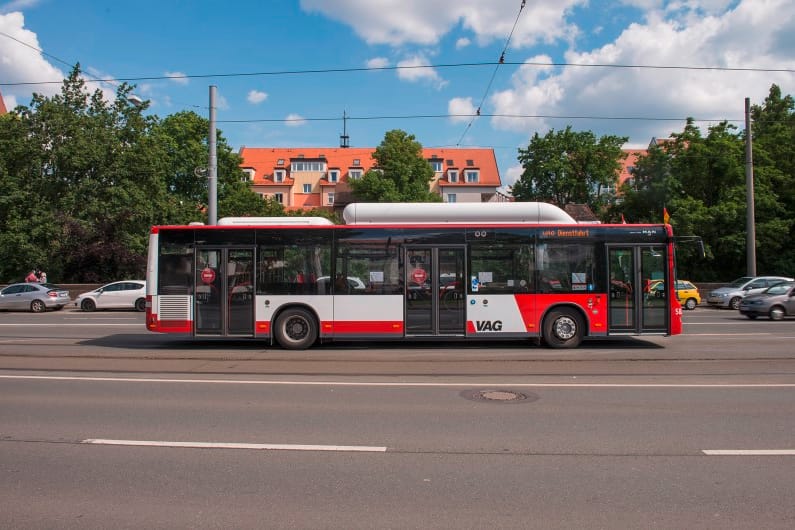 Ein Bus der VAG: In einem Linienbus wurde ein Fahrgast handgreiflich.