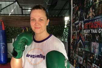 Für Emma Thomas ist Thaiboxen eine gute Kombination von Selbstverteidigung und Fitness.