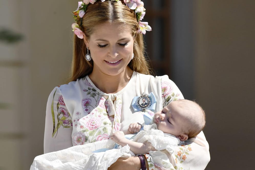 Prinzessin Madeleine mit ihrer Tochter Adrienne: Sie ist das Nesthäkchen der Königsfamilie.