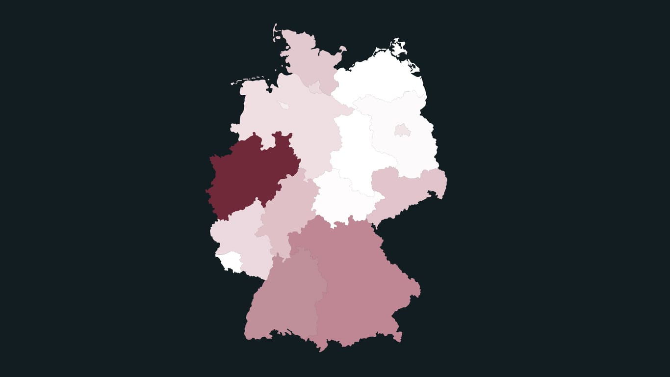 Animierte Karte: So breitet sich das Coronavirus derzeit in Deutschland aus.
