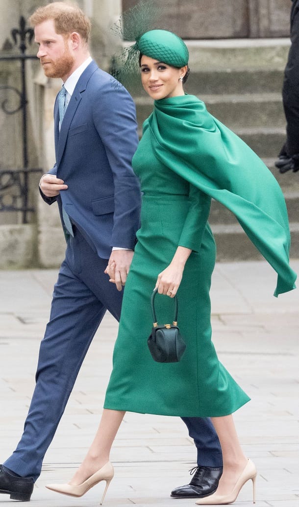 Herzogin Meghan: Sie wählte ein Outfit in Grün.