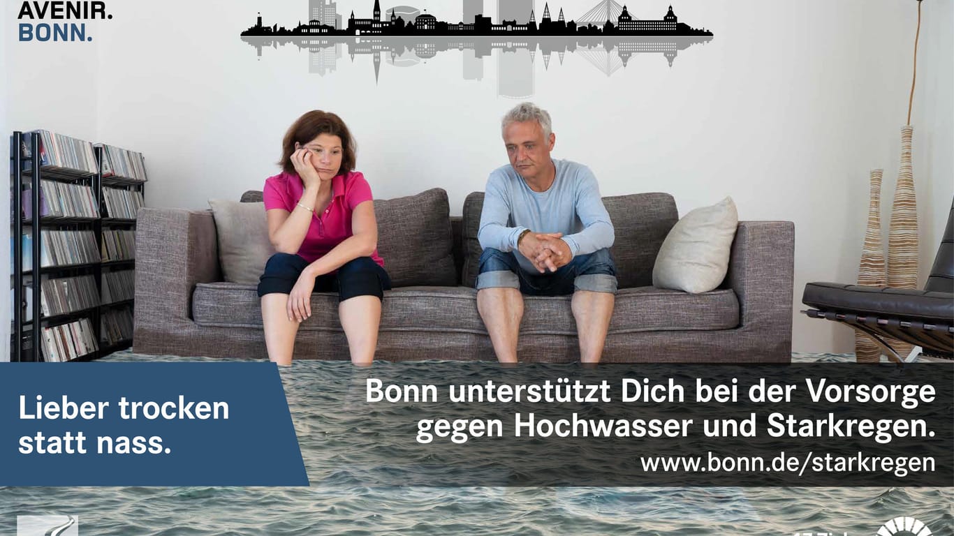 Plakatwerbeaktion der Stadt: "Bonn unterstützt".