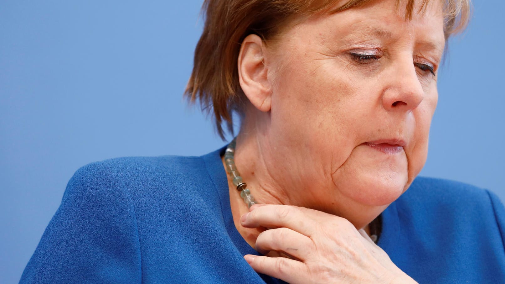 Kanzlerin Angela Merkel: Auf der Pressekonferenz solidarisierte sie sich mit Italien. Kanzlerin Angela Merkel: Auf der Pressekonferenz solidarisierte sie sich mit Italien.