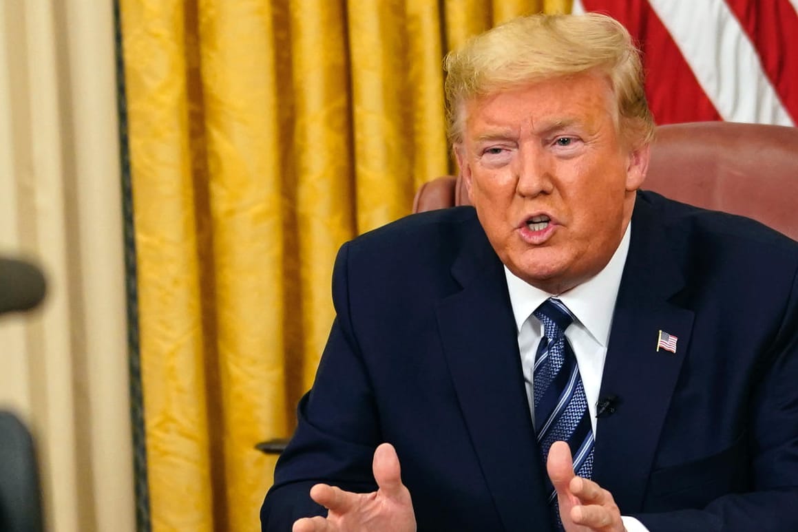 Donald Trump bei Rede an die Nation: Er wollte beruhigen, stiftete aber Verwirrung.