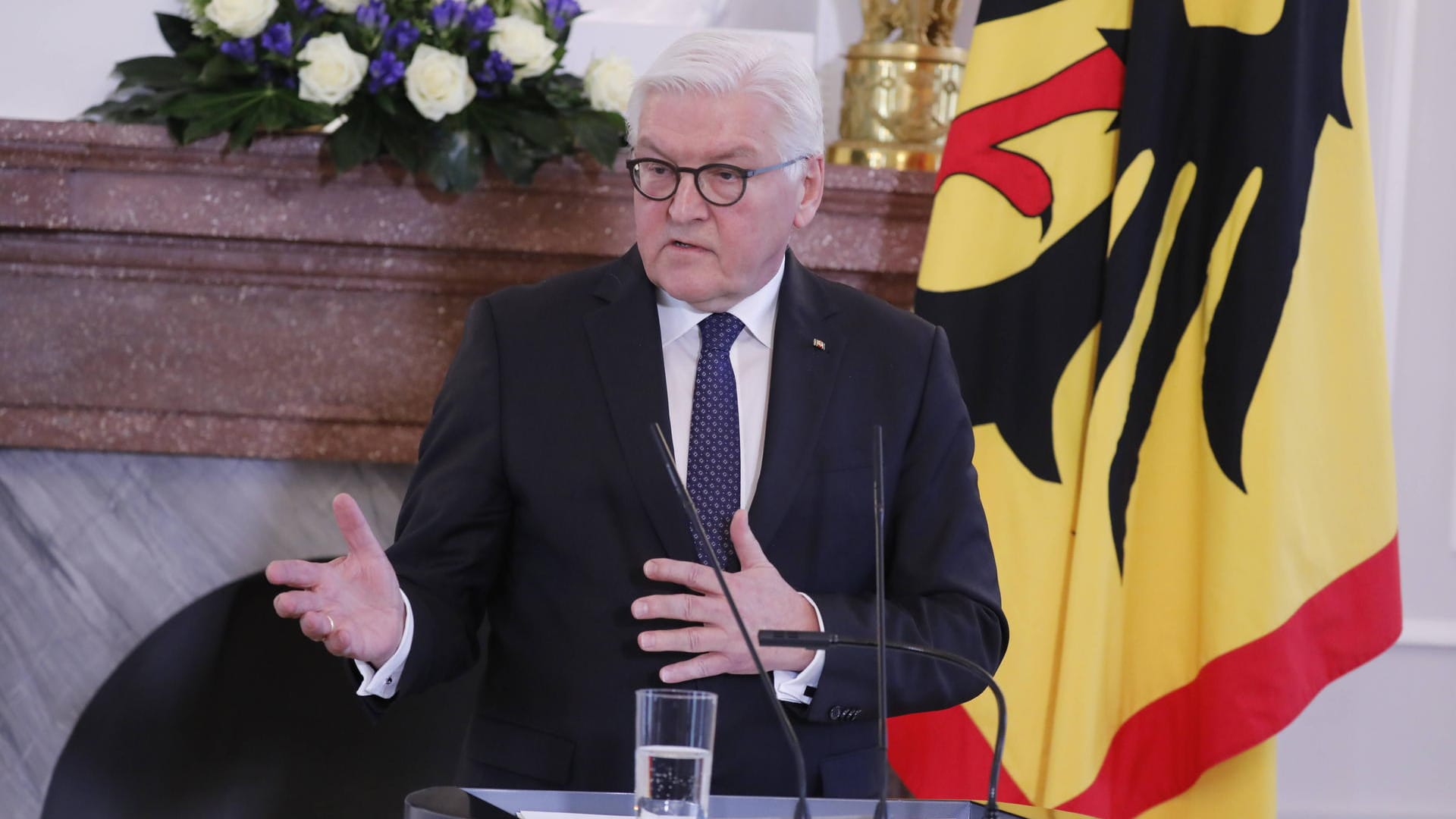 Bundespräsident Frank-Walter Steinmeier: "Wir müssen unseren Alltag ändern, nicht allmählich, sondern jetzt."