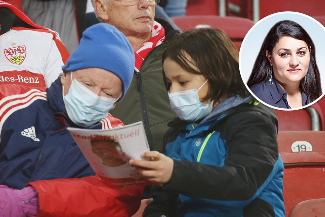 Mit Mundschutz im Stadion: Wir sind zu unvernünftig, um mit dem Coronavirus allein gelassen zu werden, meint unsere Kolumnistin Lamya Kaddor.